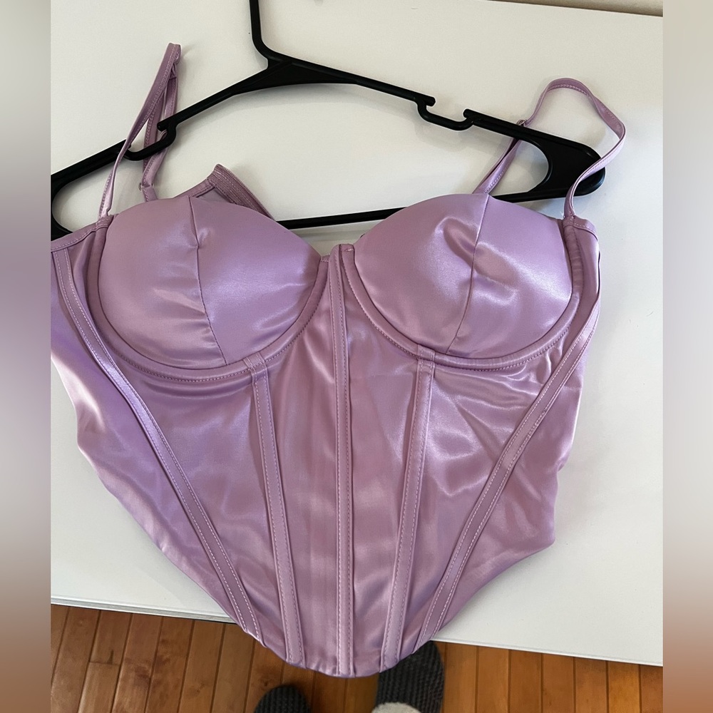 Lavender corset top size small